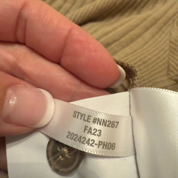 Madewell Variegated Rib V-Neck Polo Women’s Size L -NWOT - Picture 10 of 10